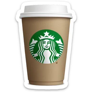 A starbucks coffee beige  sticker