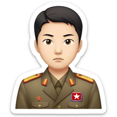 North Korean defector sticker