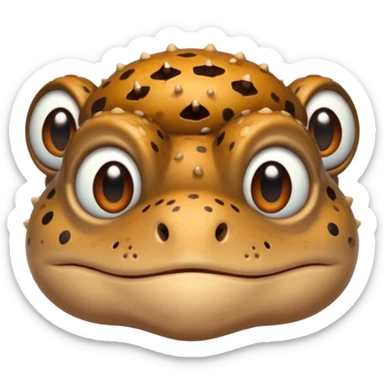 bufo neutral expression sticker