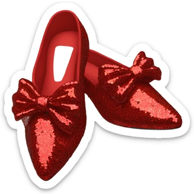 red slippers from Wizard of oz  sticker