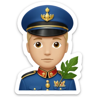 Jungle Guard – leaf shield,Royal Soldiers. sticker