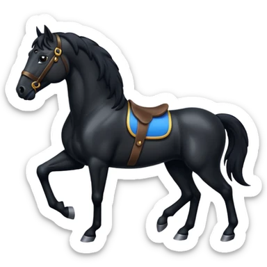  black horse v sticker