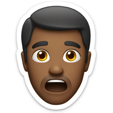 a man shocked sticker