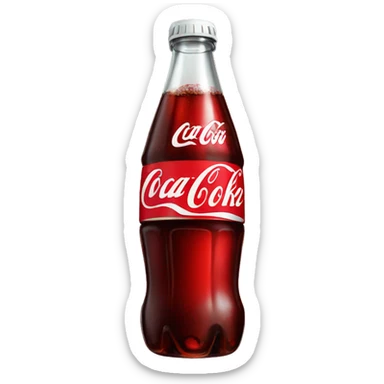 a bottle of coke sticker