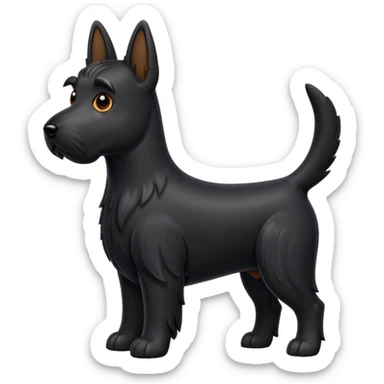 Scottie dog emoji sticker