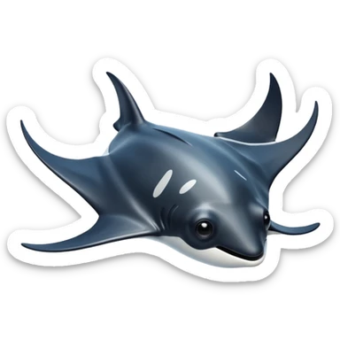 manta ray sticker