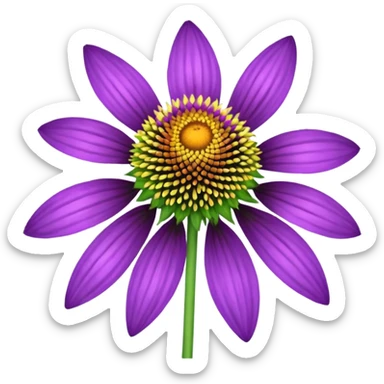 cone flower sticker