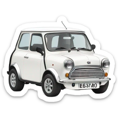 White 1275 mini  sticker