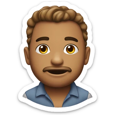 LUAR LA L CON cara contenta  sticker