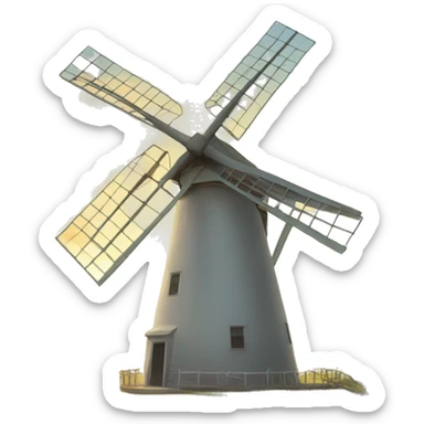 windmill turbine sticker