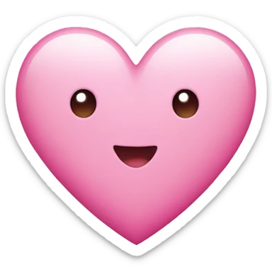 Pink heart  sticker