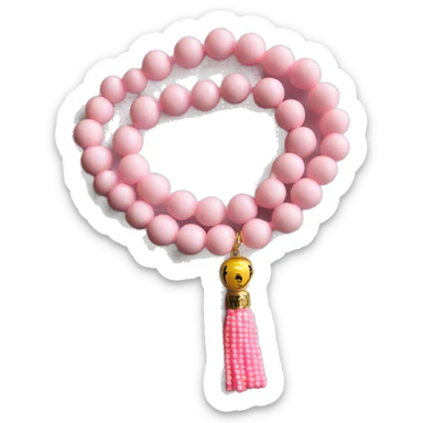 Baby pink tasbih  sticker