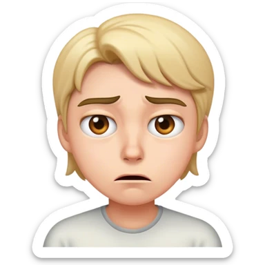 feeling annoyed sticker