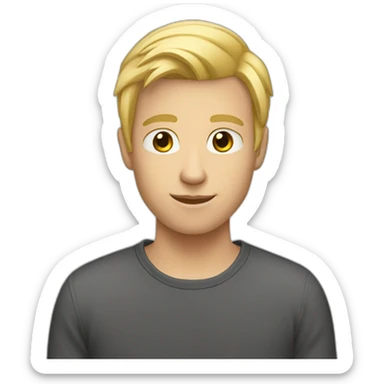Blonde-Male-Teen sticker