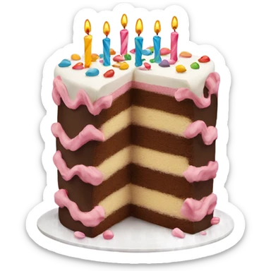 birthday cake sticker
