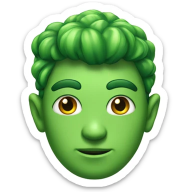 green head fairy man sticker