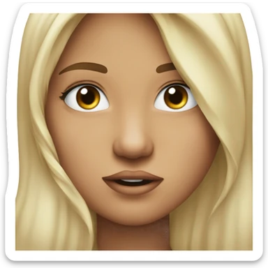 genera un emoji con gli occhi strizzati e la bocca come se volesse dare un bacio sticker