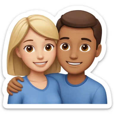 sarılan iki insan sticker