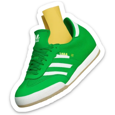 Adidas samba OG green sticker