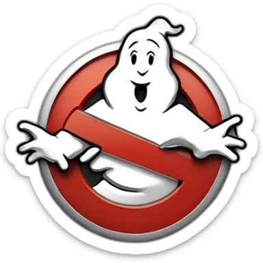 Ghostbusters logo sticker