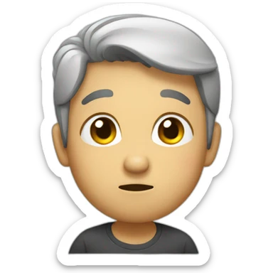 shoulder shrugging sticker