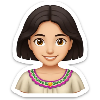 Mexican pretty girl  sticker