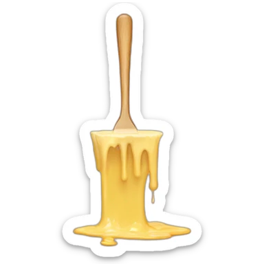 Melting stick of butter sticker