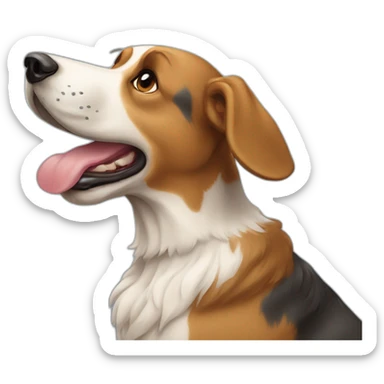 Hollandse herder hond sticker