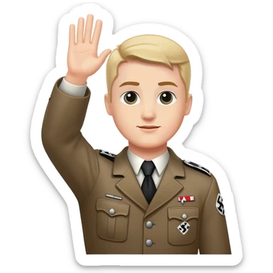 Nazi salute sticker