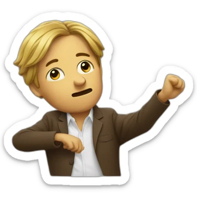 Un mec qui fait un DAB sticker