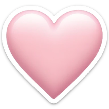 pastel pink heart sticker