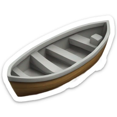 Sea with small boat  sticker