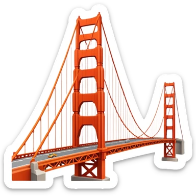 Golden Gate Bridge San Francisco  sticker
