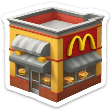 Mc Donalds Restaurant sticker