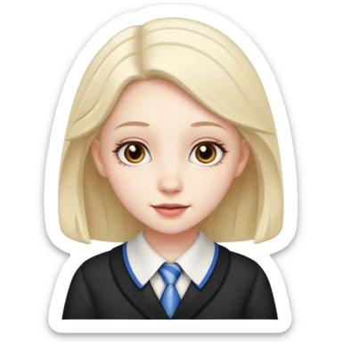 cute school girl jewish sticker