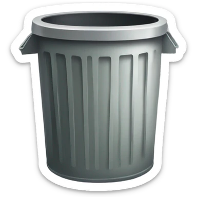 City trash can  sticker