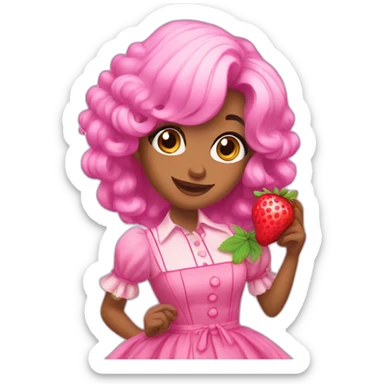 berry loves dolly sticker