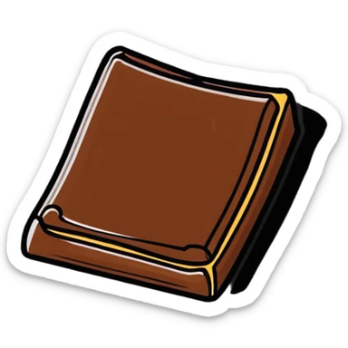 Twix chocolate bar with bite taken out sticker