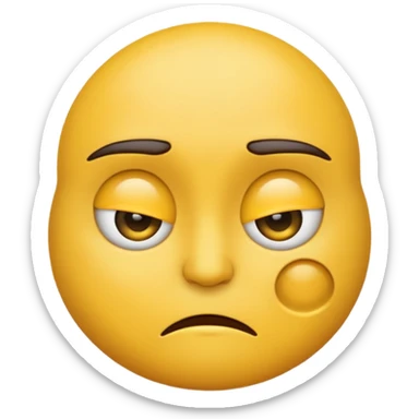 Emoji that is bombastic side eye sticker