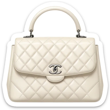 Chanel handbag white sticker