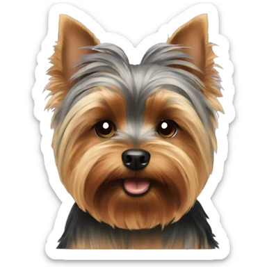 Two Yorkshire Terriers sticker
