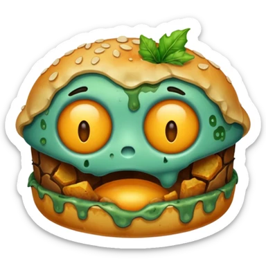 rotten food, no faces, no people sticker