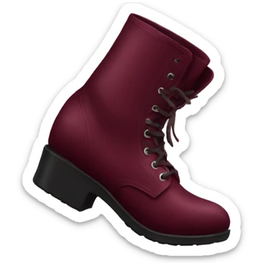 Burgundy heal sticker