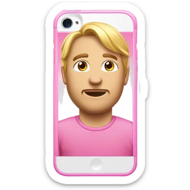 iPhone 15 pink sticker