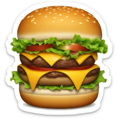Burger sticker