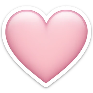 Light pink heart sticker