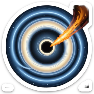 Black hole sticker