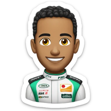 Lewis Hamilton Formula one driver sticker