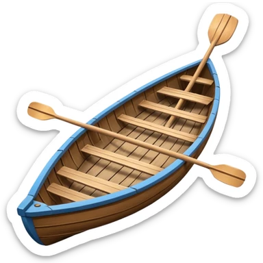 Rowboat – Small boat with oars sticker