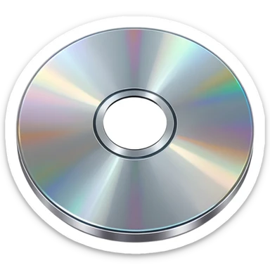 CD disk sticker
